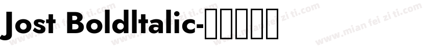 Jost Boldltalic字体转换